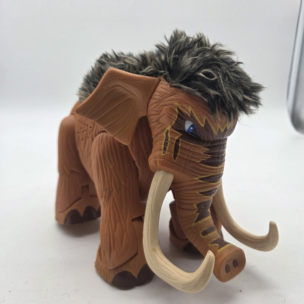 2005 Fisher Price IMAGINEXT Brown WOOLLY MAMMOTH Roaring Mastodon - Working!